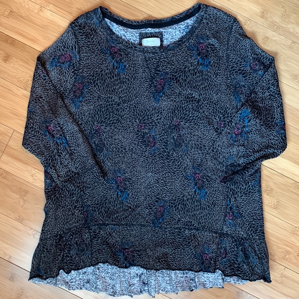 Hi-low printed shirt